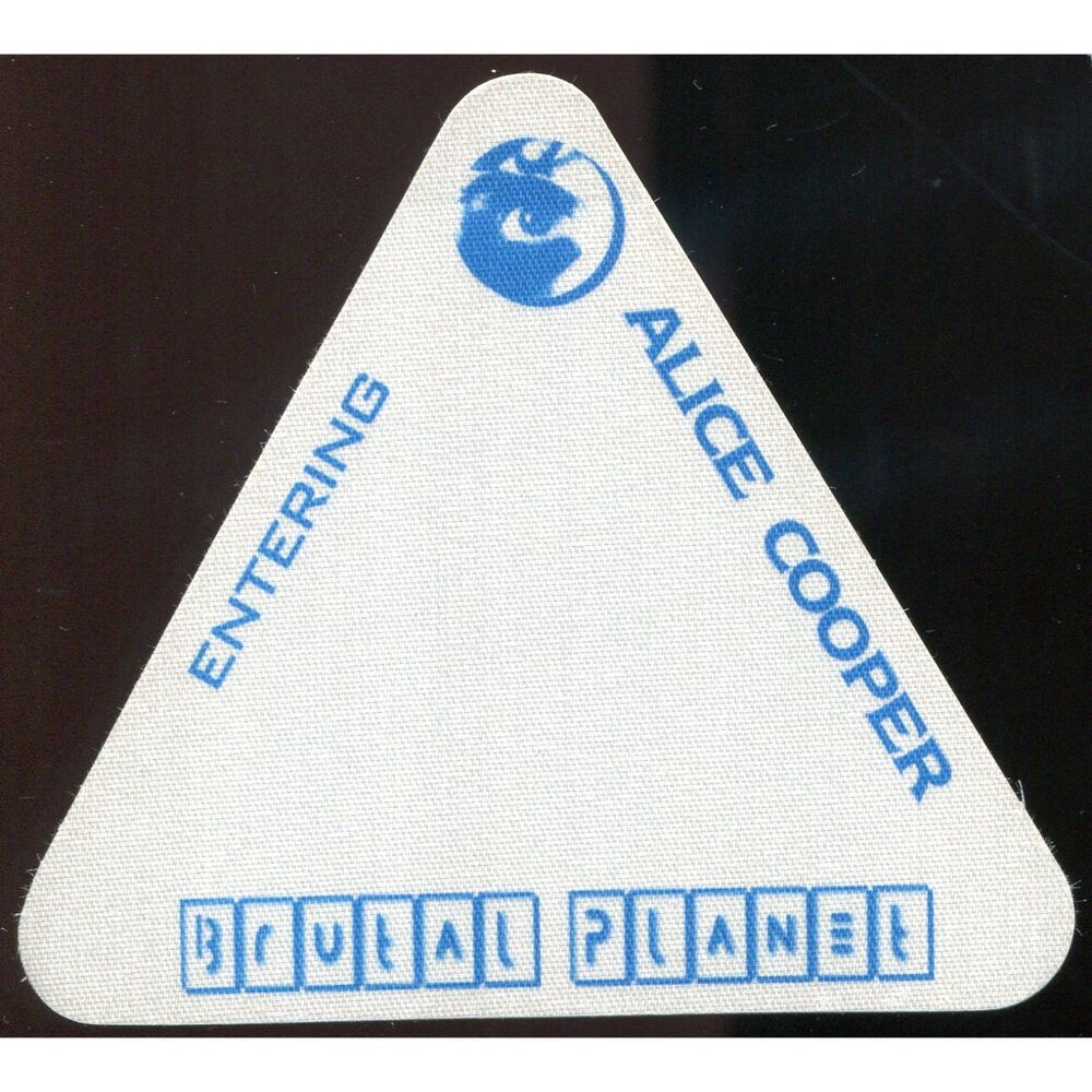 Vintage 2000 Alice Cooper Concert Backstage Pass Brutal Planet